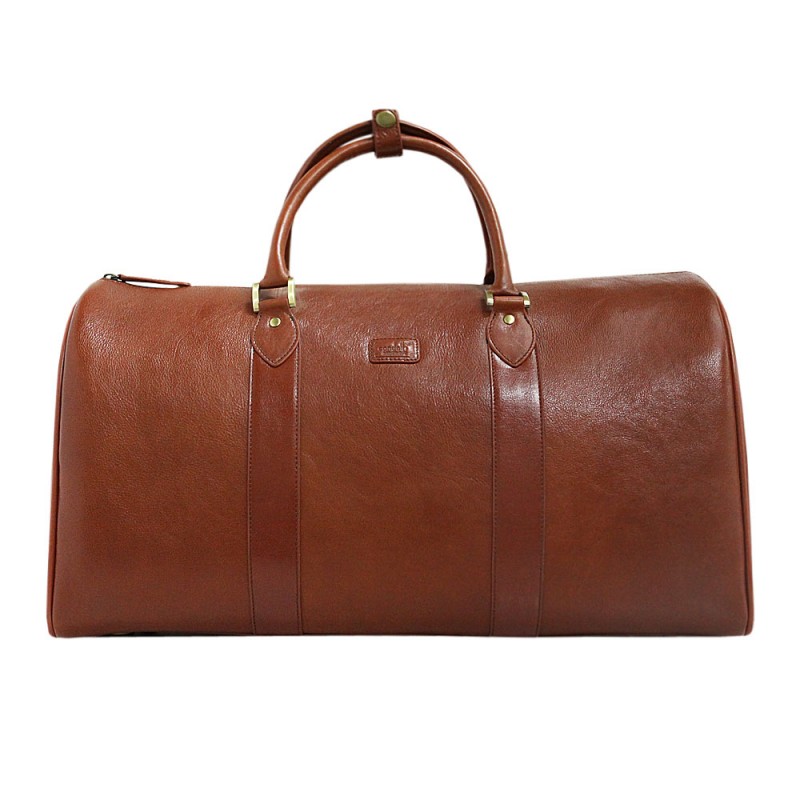leather travel bag embossed