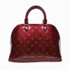 Alma Style Leather Wine Red Bag