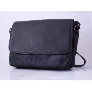Elegant Leather organizer side Bag Black 