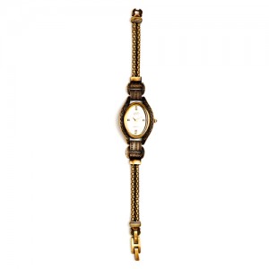 Eton Oval Case Antique Gold Finish Watch