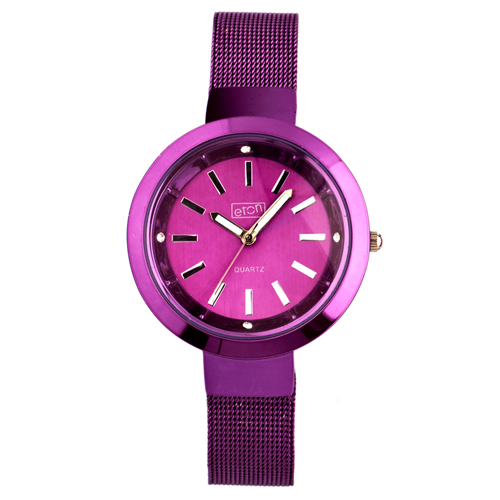 Eton Purple Neon Mesh Bracelet Watch