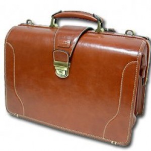 Leather Briefcase Brown 60138