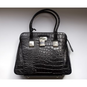 OMG Stylish Leather Bag 1402/1 Black 