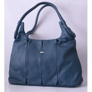 OMG stylish Leather Handbag 1307 Nautical Blue 