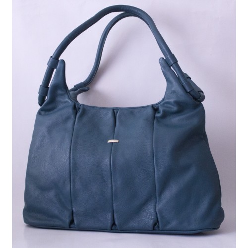 OMG stylish Leather Handbag 1307 Nautical Blue