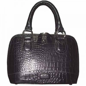 OMG stylish Leather Handbag 1333 Black 
