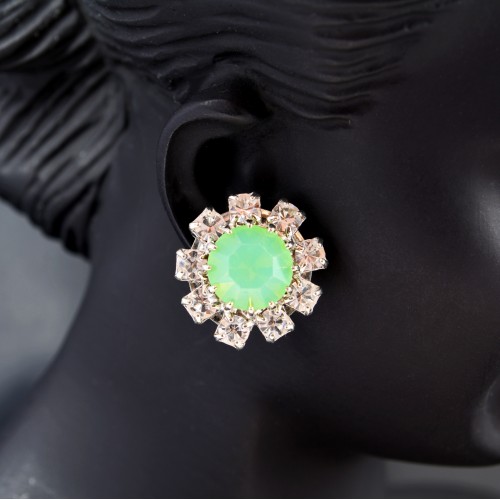 Rosetta Swarovski Crystal Elements Pacific Opal Earrings