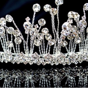 Silver Plated Tiara with Hand Set Diamante