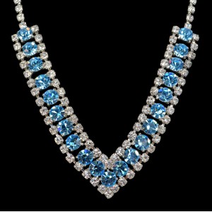 Swarovski Crystal Elements Aquamarine Necklace