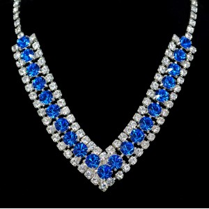 Swarovski Crystal Elements Capri Blue Necklace