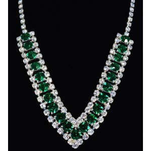 Swarovski Crystal Elements Emerald Green Necklace