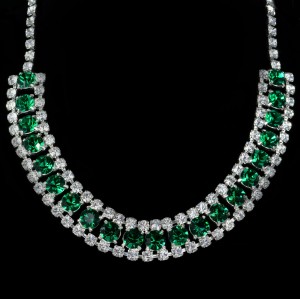 Swarovski Crystal Elements Emerald Necklace