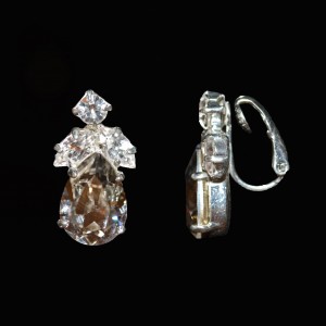 Swarovski Crystal Elements Jonquil Clip On Earrings