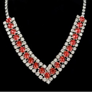 Swarovski Crystal Elements Shocking Pink Necklace