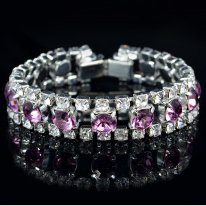 Swarovski Crystal Elements Light Purple Bracelet