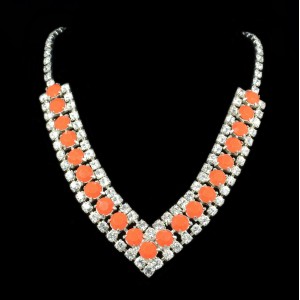 Swarovski Crystal Elements Orange Necklace