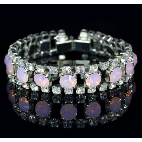 Swarovski Crystal Elements Rose Water Opal Bracelet