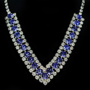 Swarovski Crystal Elements Sapphire Necklace