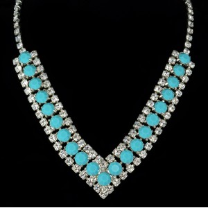 Swarovski Crystal Elements Turquoise Necklace